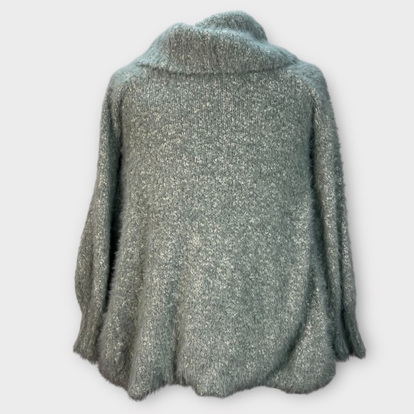 Free People Cowl Neck Sweater Womens XS Soft Girl Fuzzy Knit Cozy Oversized Boho - Picture 5 of 14